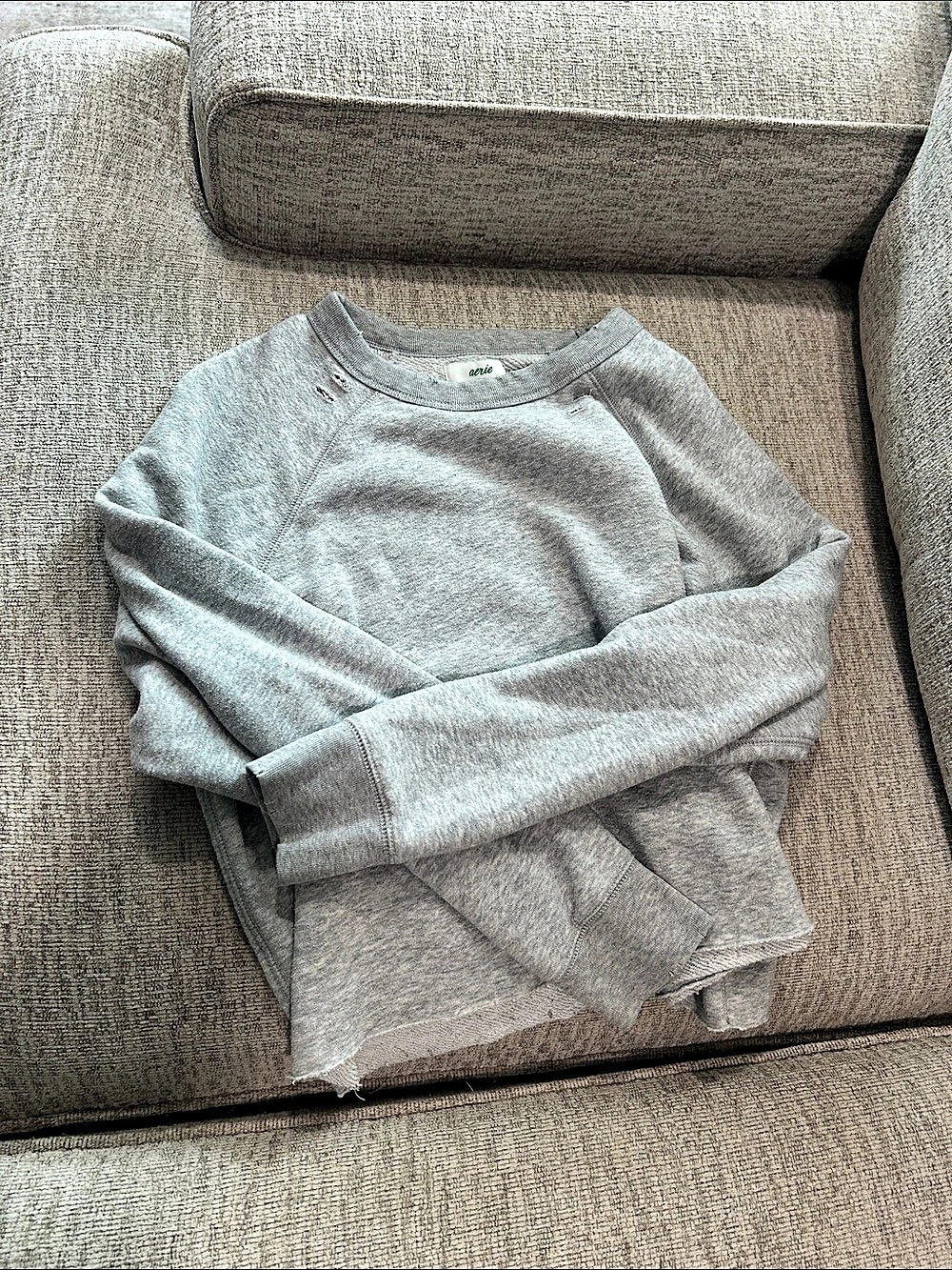 Aerie Gray Crewneck Sweatshirt Size Medium